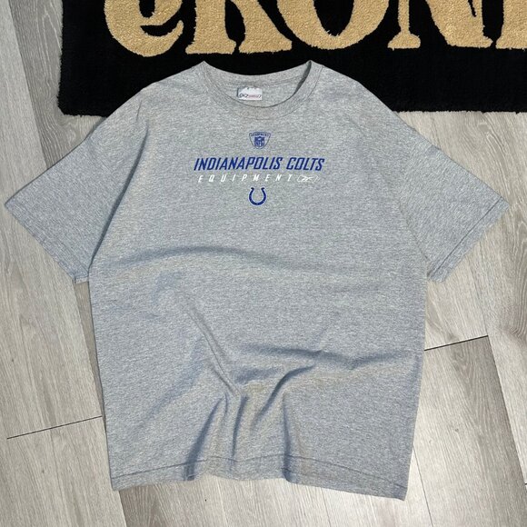 Vintage Reebok RBK Indianapolis Colts Equipment NFL Men's Gray T-Shirt - Size XL - Picture 1 of 5